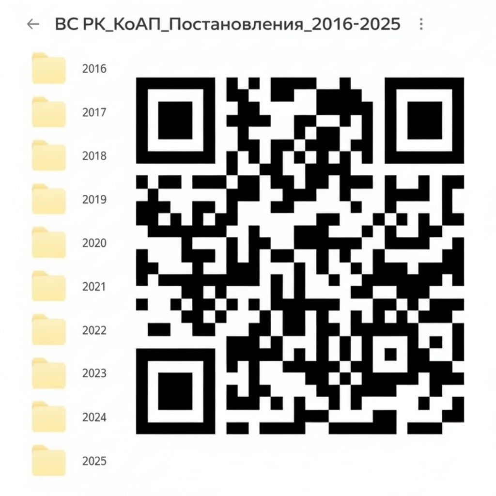 База постановлений Верховного Суда РК по КоАП: Полный архив